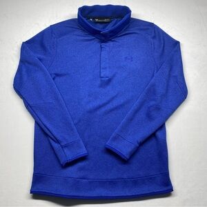 Under Armour Men’s Storm ColdGear Golf Pullover Sweatshirt Blue Size Large.